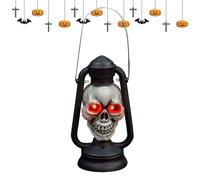Halloween Lantern, Decorative Lamp, Spooky Light Fixture with 9.06x4.92x4.13 Inches, Eerie Illumination for Haunted House, Porch, Garden, Outdoor, Holiday, Indoor, Festive Display