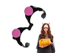 Halloween LED Glasses - ABS 14.5cm Light Up Glasses, Glowing Goggles Props | Flashing Red Eyes, Festive Party Accessory, Comfortable Fit, Battery Powered Design For Costume, Dance, Carnival, Holiday