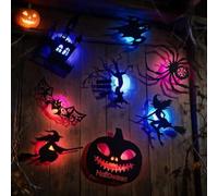 Halloween LED Wall Decor Lights, Silhouette Glow for Home Party (A-1)