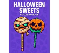 Halloween Lollipops Coloring Book Fun Treats for Kids: Spooky and sweet lollipop designs, 50 unique single-sided pages for quiet time, travel, and screen-free creativity - Swaggy Paws