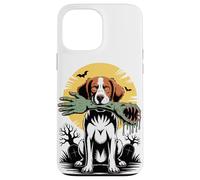 Halloween Luna Mano Zombi Brittany Dog Brittany Spaniel Carcasa para iPhone 13 Pro MAX