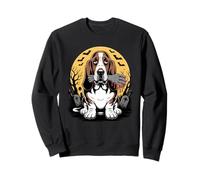 Halloween Luna Mano Zombi Petit Basset Griffon Vendéen PBGV Sudadera