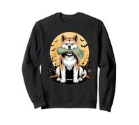 Halloween Luna Zombi Mano Japanese Akita Inu Sudadera