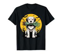 Halloween Luna Zombie Great Pyrenees Pyrenean Mountain Dog Camiseta