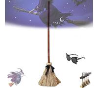Halloween Magic Broom, Floating Witch's Broom -Haunted Dancing Brooms, Dancing Magic Witch Broomstick, Indoor Outdoor Porch Halloween Party Decorations (1pcs)