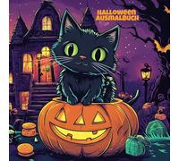 Halloween Malbuch für Kinder ab 6 Jahren - 35 lustige und gruselige Motive zum Ausmalen: Mit Hexen, Kürbissen, Fledermäusen, Geistern, Rätseln, ... für Jungen und Mädchen von 6 bis 12 Jahren