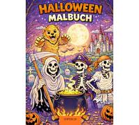 Halloween Malbuch Kinder ab 5 Jahren - Monster Geister Kürbis Ausmalbuch: Einfaches Ausmalbuch für Kindergarten und Vorschule - Große Motive, klare Linien, fördert Kreativität und Feinmotorik