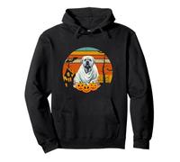 Halloween Mastiff Dog Spooky Ghost Pumpkin Haunted House Sudadera con Capucha