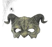 Halloween Media 27x17cm Animales Espeluznantes Media Máscara para Halloween, Carnaval, | Tocado Sjofar, accesorios de disfraces de terror | Ligero, llamativo