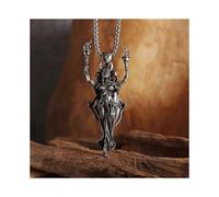 Halloween Men's And Women's Three-Sided God Pendant Necklace