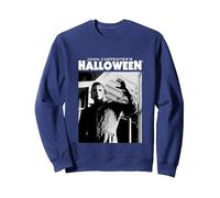 Halloween Michael Myers entra en casa Sudadera, Unisex para Adultos, Azul Marino, XL