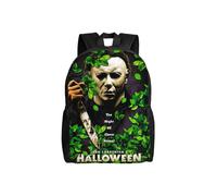 Halloween Michael Myers Unisex Backpack Laptop School Bag College Student Satchel Lightweight Basic Daypack for Adult Te-XTYD859