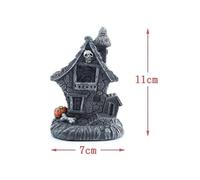 Halloween Mini Haunted House Skull Pumpkin Haunted House with Light Building Home