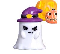 Halloween Miniature Ornament, Pumpkin Resin Figurines Ornaments Ghost