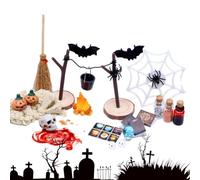 Halloween Miniature Scene | 27 Pieces Pumpkin Skulls Heads Bat