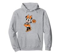 Halloween Minnie Mouse Pumpkin Sudadera con Capucha, Unisex para adultos, Gris Jaspeado, M