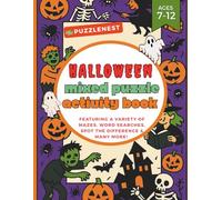 Halloween Mixed Puzzle Activity Book: A Spooky & Fun Collection of Mazes, Word Searches, Word Scrambles, Spot the Difference, Coloring Pages, and ... Parties, or Rainy Days (PuzzleNest)