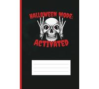 Halloween Mode Activated Graph Notebook: Funny Skeleton Skull & Bat Design | 64 Pages Squared Paper Composition Book for School, Notes & Horror Fan Humor