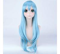 Halloween Mode Weihnachtsfeier Anzieh Perücke Asuna Fairy Dance Cos Perücke Aqua Blau Glattes Haar