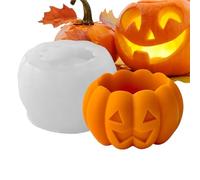Halloween Mold, 3D Pumpkin Silicone Mould, Cute Fall Crafting Tool, Reusable Flexible Design, Heat Resistant, 1 Piece, Thanksgiving, Candle Holder, Holiday Decoration and More