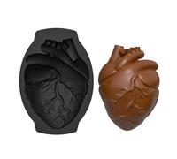 Halloween Molds | Large Human Heart Silicone,Reutilizable Cake Decoration, No Tick Kitchen Baking Tool for Halloween Decor
