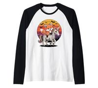 Halloween Momia Unicornio Zorro Zorros Camiseta Manga Raglan