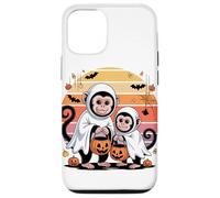 Halloween Mono Capuchino Fantasma Monos Carcasa para iPhone 12/12 Pro