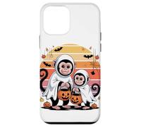 Halloween Mono Capuchino Fantasma Monos Carcasa para iPhone 12 Mini