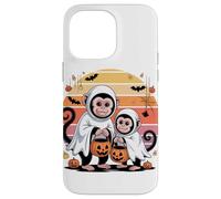 Halloween Mono Capuchino Fantasma Monos Carcasa para iPhone 14 Pro MAX