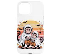 Halloween Mono Capuchino Fantasma Monos Carcasa para iPhone 15