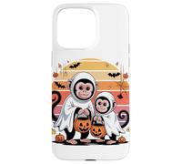 Halloween Mono Capuchino Fantasma Monos Carcasa para iPhone 15 Pro MAX
