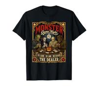Halloween Monster Game Night The Dealer Cards Camiseta