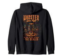 Halloween Monster Game Night The Dealer Cards Sudadera con Capucha