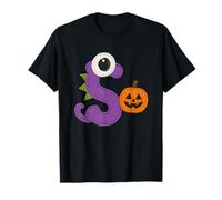 Halloween Monster S Diseño de Calabaza Camiseta