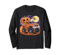 Halloween Monster Truck Spooky Pumpkin Parade Manga Larga
