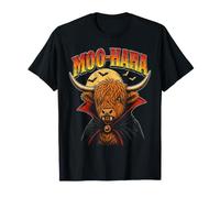 Halloween Moo-Haha Vampiro Highland Cow Moo Halloween Camiseta