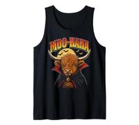 Halloween Moo-Haha Vampiro Highland Cow Moo Halloween Camiseta sin Mangas