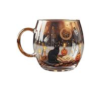 Halloween Mug - Path Coffee Cup | Haunted House Mug | Novelty Glass Spooky | Cup With Scary Design For Hot Drinks | Beverage Containers Party Supplies For Home Farmhouse Apartment Hotel Counter