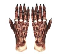 Halloween Mummy Gloves | 1 Pair Realistic Scary Handswear Costume | Scary H