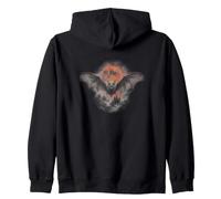 Halloween Murciélago Volador Castillo Encantado Luna Sudadera con Capucha