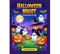 Halloween Night Coloring Book fo Kids: 50 Fun and Spooky Halloween Illustrations to Color for Kids Ages 4-8