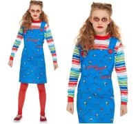 Halloween Niñas Chucky Disfraz Infantil Jugar 2 Conjunto Por Smiffys