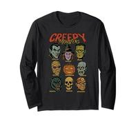 Halloween Niños espeluznantes Monstruos Momia Esqueleto Frankenstein Manga Larga