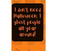 Halloween Notebook: Blank Paper Journal with Orange Lines for your Notes : A 100 Page 6 x 9 Inch Halloween Notebook: A 100 Page 6 x 9 Inch Notebook