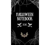 Halloween Notebook: Gothic Cobweb Journal with Bats & Spooky Black Cover | 100 Lined Pages | 5x8 Writing Notebook for Journaling, School, or Gifts