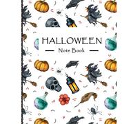 Halloween Notebook: Halloween Notebook 8.5 x 11 in - 120 Pages - Wide Ruled - Black Lined Paper Journal - Back to School, Classwork, ... Thoughts, Brainstorm Ideas, Draw, Doodle
