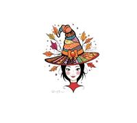 Halloween Notebook: Halloween Notebook: The witch design on hardcover notebook, dimensions: 5.5 x 8.5 inches. 100 pages. Cover Finish: Glossy.