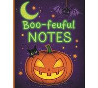 Halloween Notebook - Moonlit Spells & Boo-tiful Notes | Cute Pumpkin Journal with Black Cat, Bats & 110 Lined Pages (7.5 x 9.25 in)