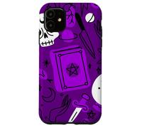 Halloween ocultismo mágico místico esotérico púrpura brujería Carcasa para iPhone 11