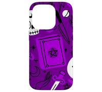 Halloween ocultismo mágico místico esotérico púrpura brujería Carcasa para iPhone 14 Pro